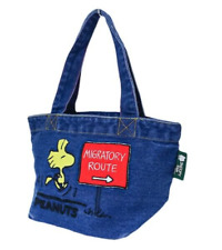 Peanuts Snoopy Embroidered Denim Mini Tote Woodstock Bag series from Japan 2024 picture