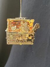 Danbury Mint 23 KT Gold Plated 1999 Toy Chest Ornament Mint Condition picture