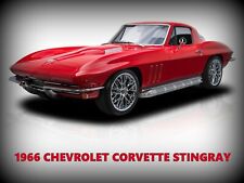 1966 Chevrolet Corvette Stingray NEW Metal Sign: Pristine Hot Rod Restoration picture