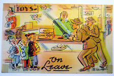Anit Aircraft Gun Toys Chelmow Signed WWII Postcard Military Fun Soldiers 1896 picture