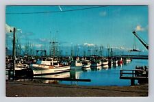 Ilwace WA-Washington, Port Basin, Fishing Boats, Vintage Souvenir Postcard picture