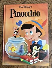 Vtg.  Walt Disney's Pinocchio Book  1986 Hardcover picture