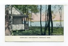 Annandale MN Wright County 1909 postcard, Cedar Lake at Sam Gordon's picture