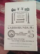 ☆1898 ORIGINAL Print Ad C. C. & E. P. TOWNSEND RIVETS WIRE NAILS New Brighton PA picture