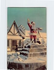 Postcard Santa Claus Statue Santa Claus Land Santa Claus Indiana USA picture