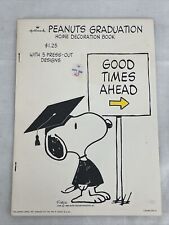 NEW Vintage Hallmark Peanuts Snoopy Woodstock 5 Press Out Decorations Graduation picture