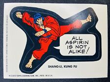 1975 Topps Marvel Comic Book Heroes Sticker Shang-Li Kung Fu picture