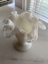 vintage white milk glass vases picture