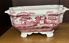 Copeland Spode Pink Tower Tureen no lid Footed Large Antique Jardiniere picture