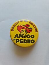 1960s Era South of the Border Mexican Restaurant Chain pin- Amigo Pedro Mascot picture