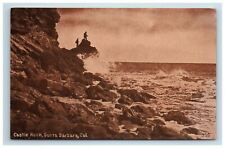 c. 1907 Castle Rock Santa Barbara CA Postcard Sepia Toned California picture