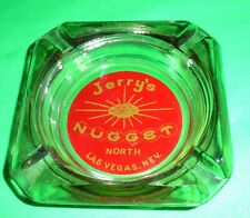 Vtg 1960's Jerry's Nugget North Las Vegas Nevada Glass Ashtray Mint picture