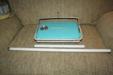 Vintage 1960s Bissell 400 Floor Carpet Push Sweeper mid-century - Turquoise picture