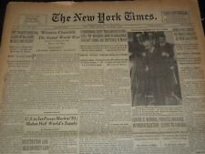 1951 OCTOBER 8 NEW YORK TIMES - WINSTON CHURCHILL SECOND WORLD WAR - NT 9468 picture