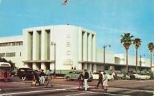 c1940s NBC Radio City Building Chrome Street Scene Hollywood CA VTG  P85 picture