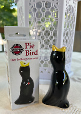 Vintage Norpro Pie Bird In Original Box Black Yellow picture