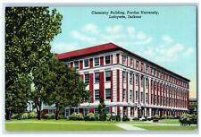 Lafayette Indiana IN Postcard Chemistry Building Purdue University c1930's picture