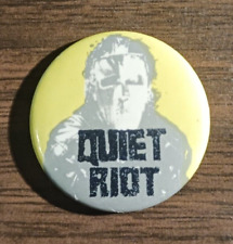 Vintage 80's Quiet Riot Button Pin 1.25