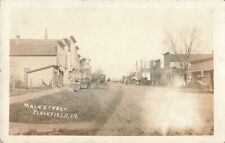 RPPC Plainfield IA c.1910 VILLAGE POOL HALL SALOONS STORES CAFES & MUCH MORE picture