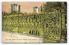 Postcard The Corn Fence on Royal Street in New Orleans Louisiana LA picture