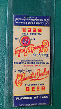 1930's Ekhardt & Becker Pilsener Beer Detroit, Mich Matchbook Matchcover picture