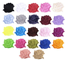 10/50Pcs 3Sizes Rose Patches Self-Adhesive Fabric Applique Patch Badge picture