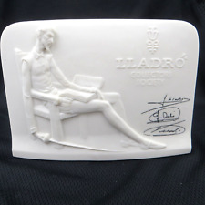 1985 Lladro Don Quixote Collectors Society Signed Plaque Porcelain Shell 4