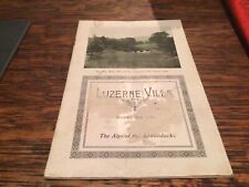 Luzerne Villa Hadley NY, Alps of the Adirondacks, 1928 Pictorial Brochure picture