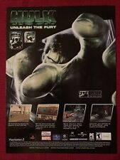 Hulk Unleash The Fury Xbox PlayStation Video game 2002 Print Ad Great to Frame picture