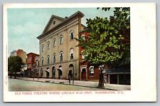 Old Fords Theatre Where Lincoln Was Shot. Washington DC Vintage Postcard picture