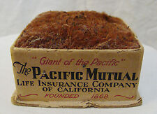 Vtg Pacific Mutual Insurance Bark of Big Trees of California Desk Pin Cushion picture