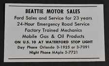 1954 Print Ad Michigan Waterford Beattie Motor Sales Ford Service Mechanics art picture