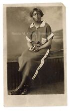 1930s African American Black Woman Sports Uniform Not RPPC Photo picture