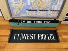 NY NYC SUBWAY ROLL SIGN TT WEST END TIMES SQUARE CHAMBERS CONEY ISLAND MANHATTAN picture