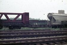 PRR  pennsylvania railroad 474045  flat car original railroad slide picture