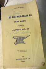 1956vThe Bostwick Braun company Toledo Ohio Price book for CATALOG  55,VTG picture