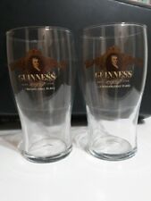 PAIR OF VINTAGE GUINNESS BAR GLASSES - CROWN LOGO - SEE PICTURES FOR DETAILS  picture
