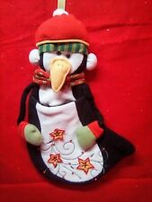 Vintage Christmas Holiday Foam Felt Homemade Stockings 3D Penguin 20