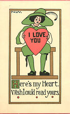 Rust Craft Postcard N.W. Romance I Love You Wish I Could Read Your Heart picture
