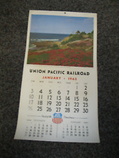 1965 Union Pacific Railroad RR Wall Calendar Train Advertising picture