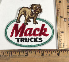 Vintage Original 1970s Mack Trucks Bulldog Logo Embroidered Patch Iron On NOS picture