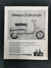 1969 Lambretta DL 125 150 200 original italian vintage advertising magazine page picture