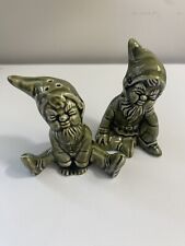 Vintage Knock Pottery Gnome Salt And Pepper Shakers Made In Ireland Irish picture