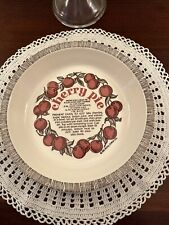 Vintage Royal China “CHERRY PIE RECIPE” Pie Baking Plate  USA  1983  10