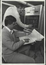 1987 Press Photo David Janicek, Autodin Communication Operator at Hancock Field picture