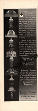 1916 Edward I. Farmer Chinese porcelain lamps original ad from Theatre  rare picture