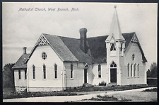 Postcard West Branch MI - Methodist Church picture