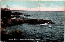 Postcard 1911 Pulpit Rock Atlantic Ocean Salem Massachusetts B121 picture