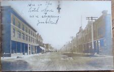 Miles City, MT 1908 Realphoto Postcard: Main Street, RPO Postmark, Montana Mont picture