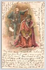 TUCK~Artist Harold Copping~Hamlet Act 3 Scene 3~Hamlet On Knees~#849~1904 UDB PC picture